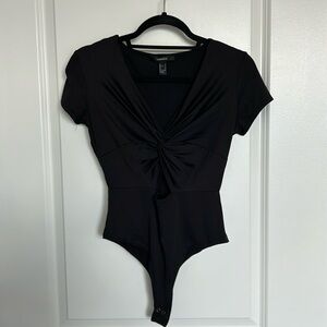 Black Bodysuit with cutout, size S